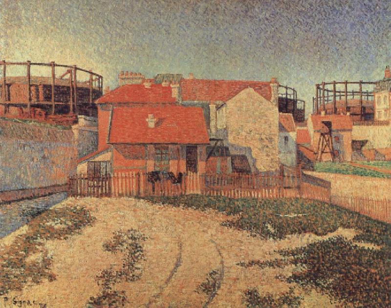 Paul Signac Gasometers at Clichy oil painting picture